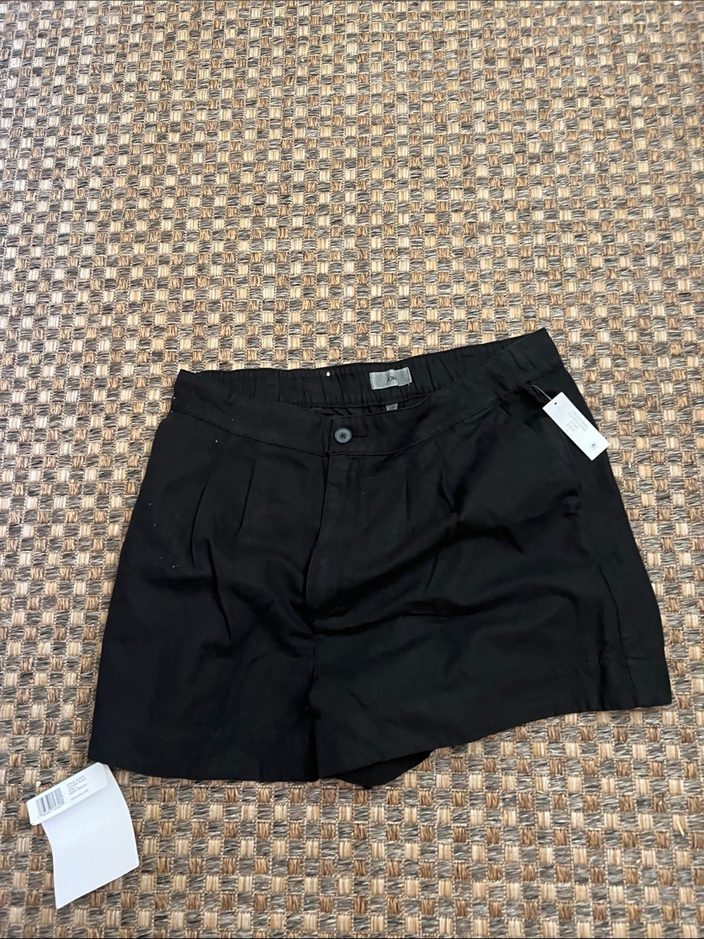 Joie Black Pleated Women's Bermuda Shorts large